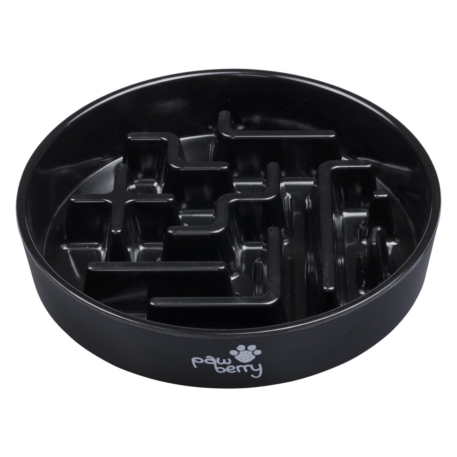pawberry Hundenapf Slow-Feed  - black - ca. 900 ml