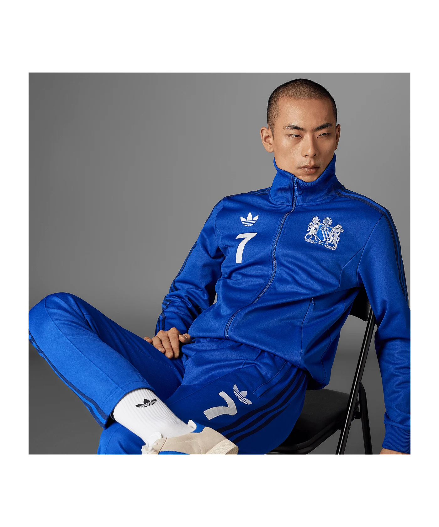 adidas Originals Manchester United George Best Trainingsjacke Blau