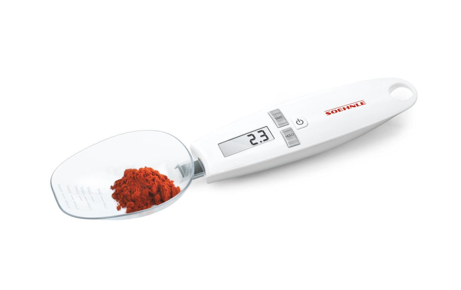 Löffelwaage Cooking Star WeissKüchenwaage für die Abmessung kleiner Mengen