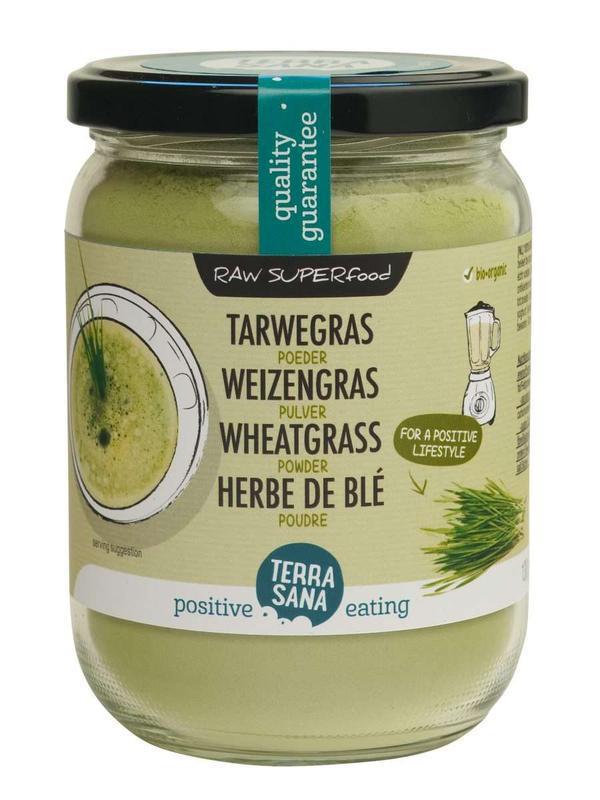 Terrasana Raw Tarwegras Poeder (glas) 130g