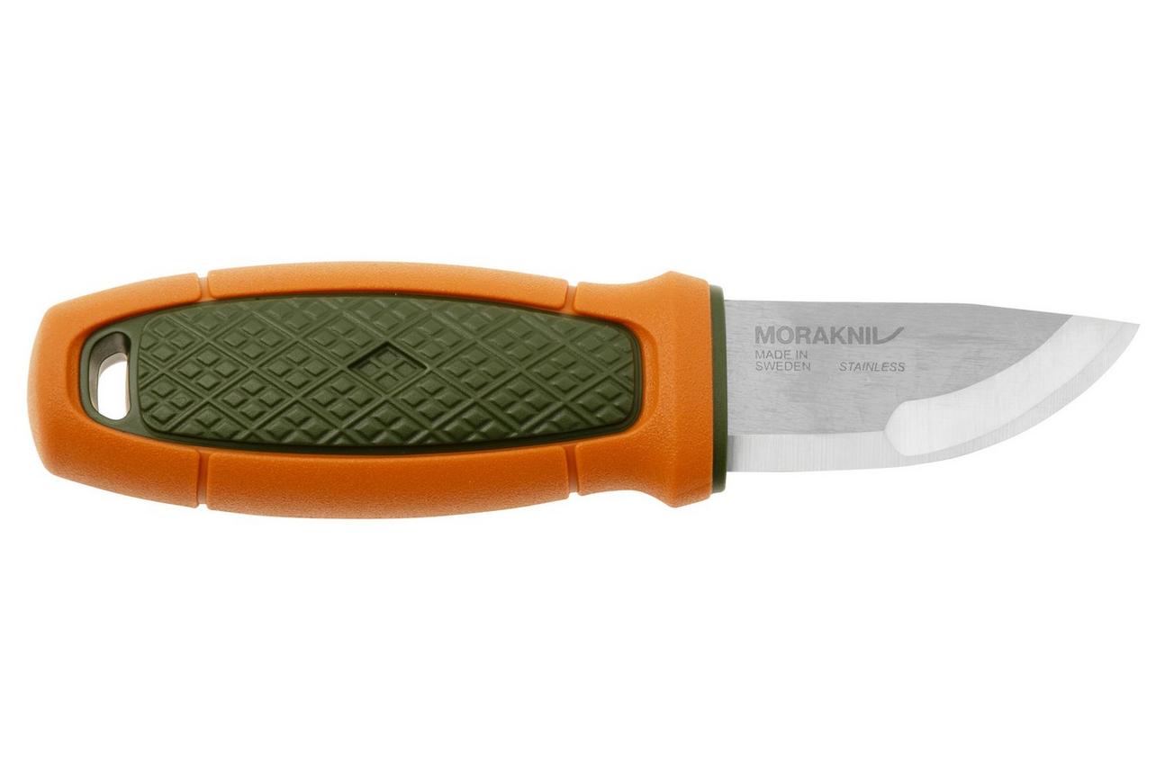 Mora Eldris Hunting 14237 Green Orange, jachtnekmes met schede en riemlus