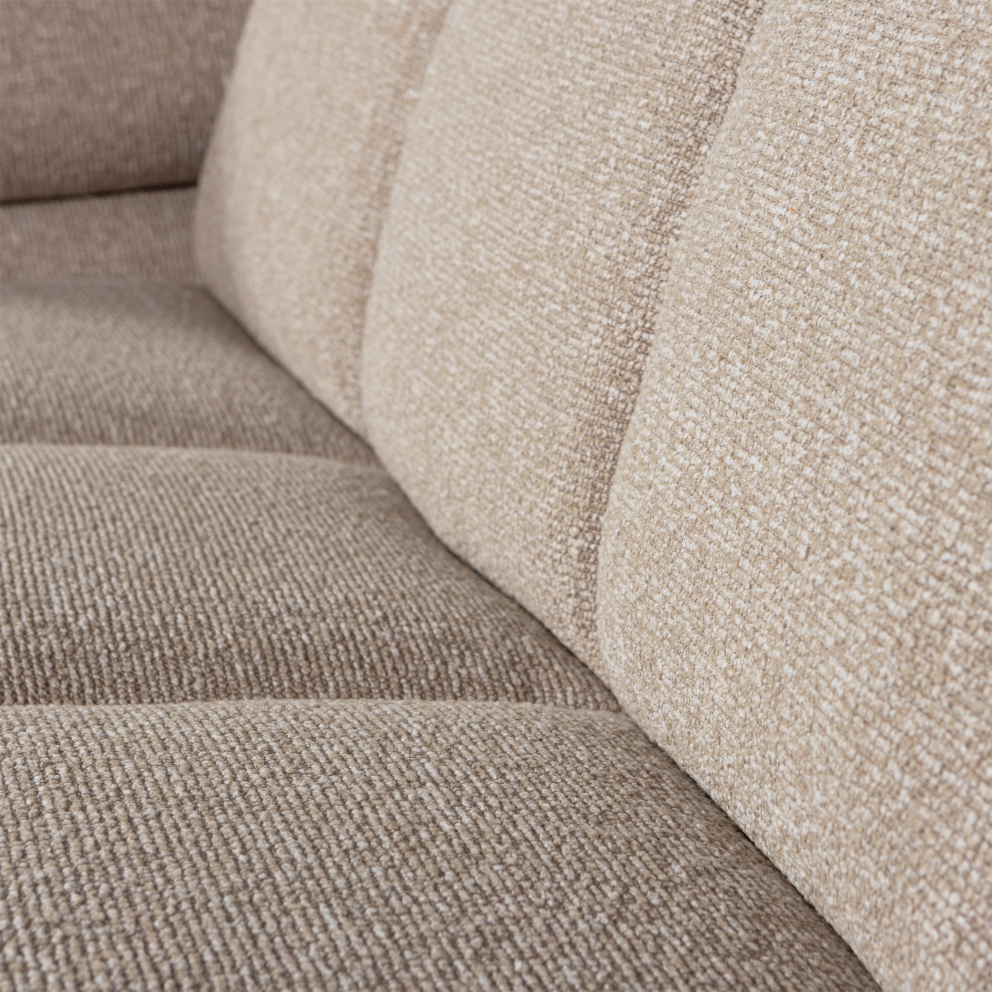 2-zits bank Mojo Mojo 2-zits met Arm Links - Bouclé - Beige Melange