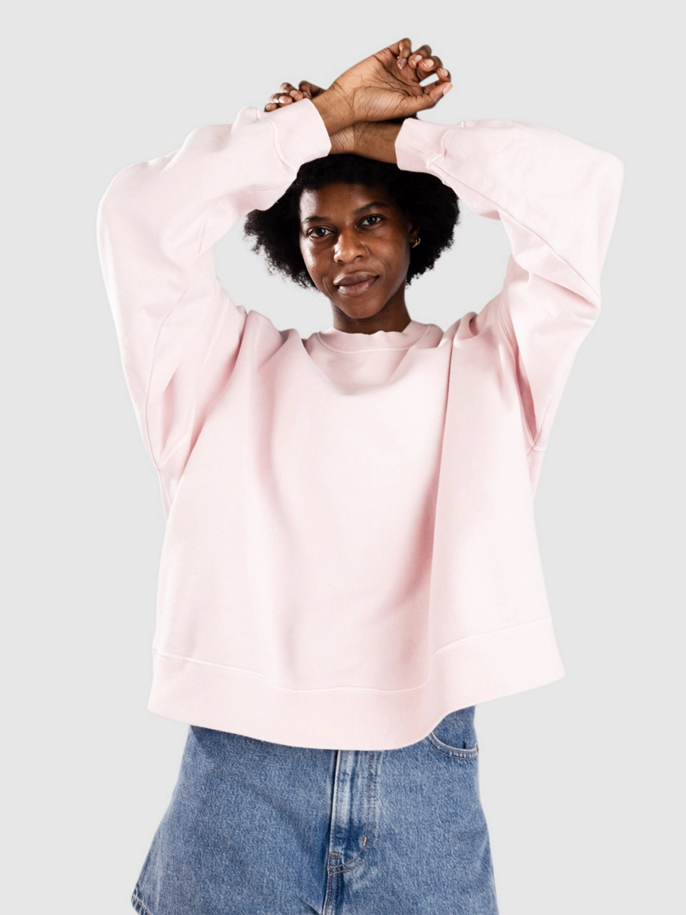 Carhartt WIP Benton Sweater air pink/garment dyed