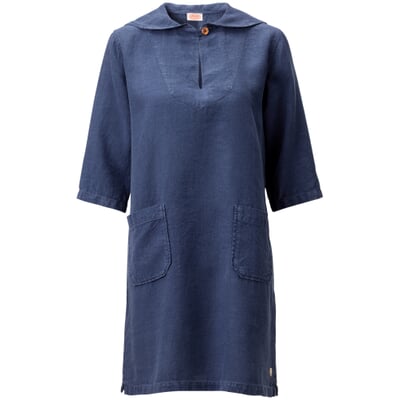 Damen-Leinenkleid, Blau