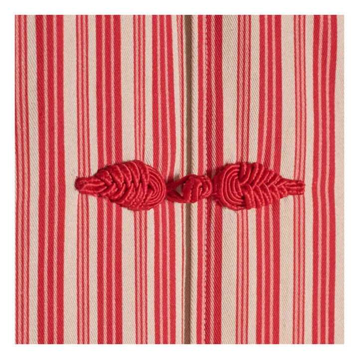 Maria de la Orden Veste Matelassée Pek Rayures | Rouge