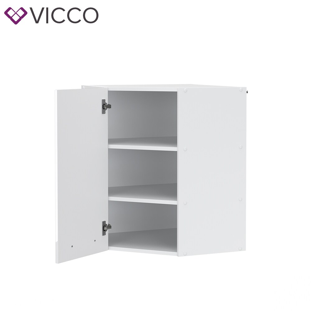 VICCO Eckhängeschrank 57 cm Weiß Küchenzeile Unterschrank Fame