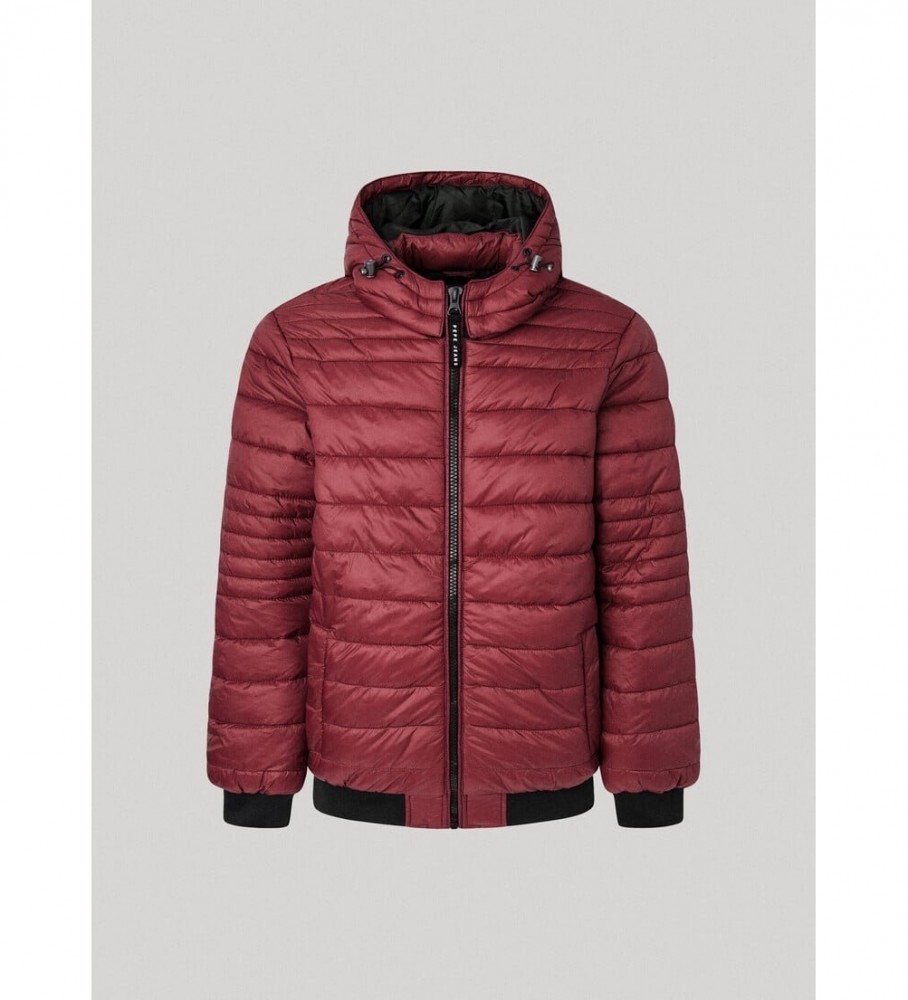 Jaqueta Pepe Jeans Billy Down, cor bordô