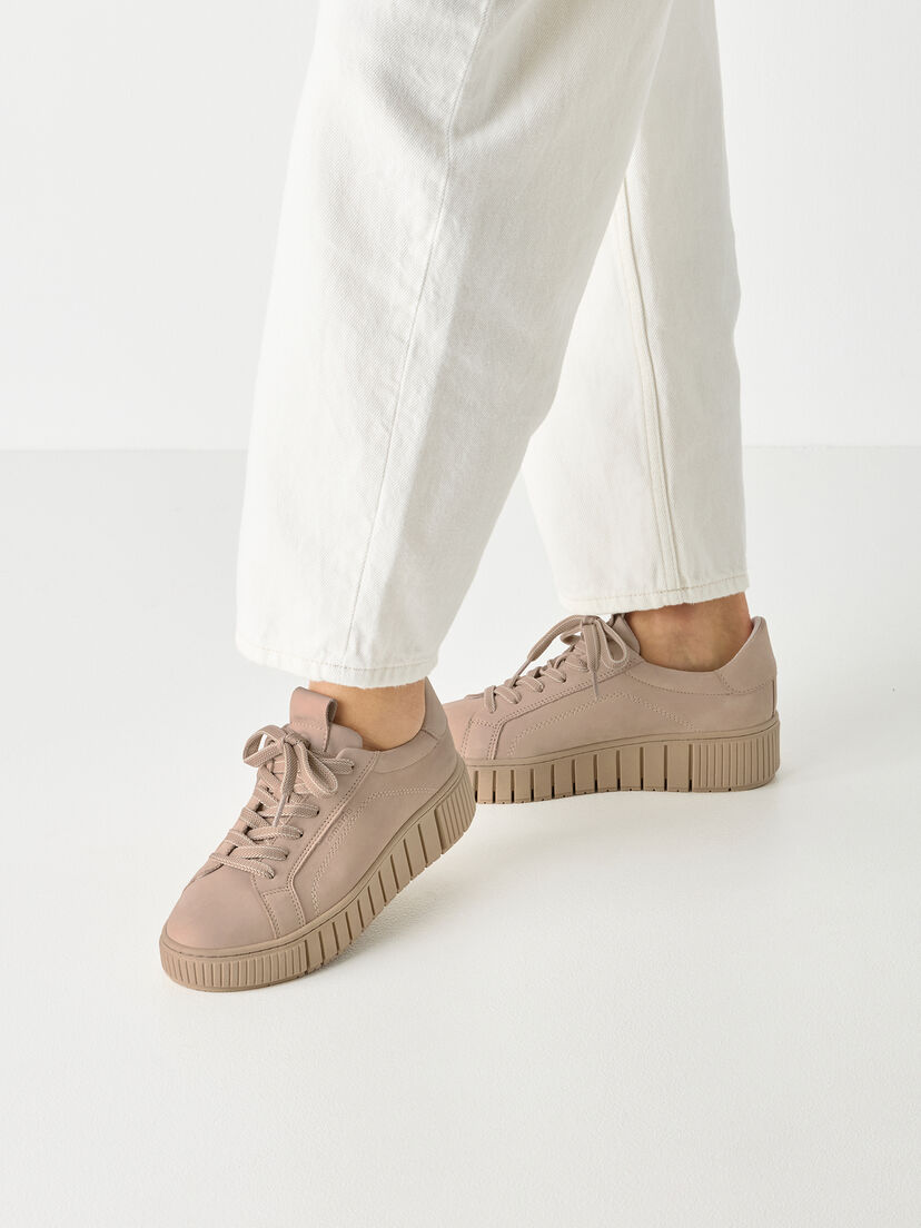 Leren Sneaker - bruin