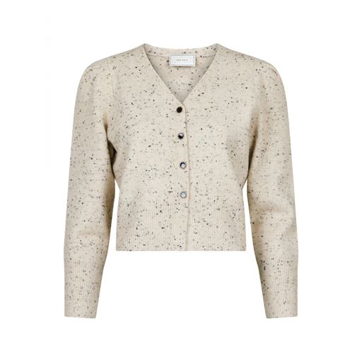 Neo Noir Hunter Multi Knit Cardigan, Beige Melange, 36