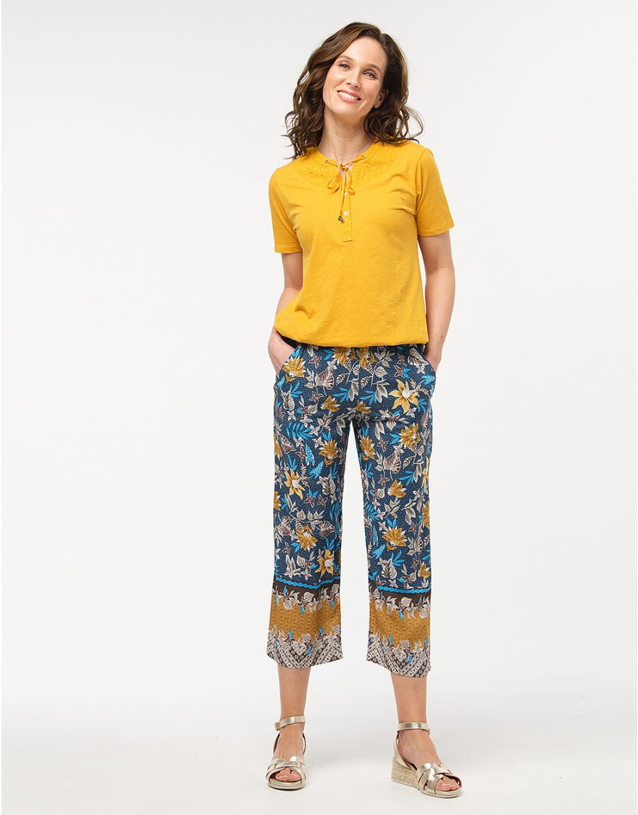 Pantalong large imprimé