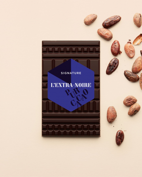 Tablette Extra Noire Chocolat Noir 100% | Le Chocolat Alain Ducasse 75g