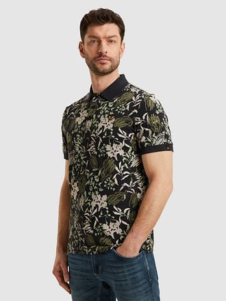 PME Legend Poloshirt Piqué Print Navy PPSS2504879-5281 kopen