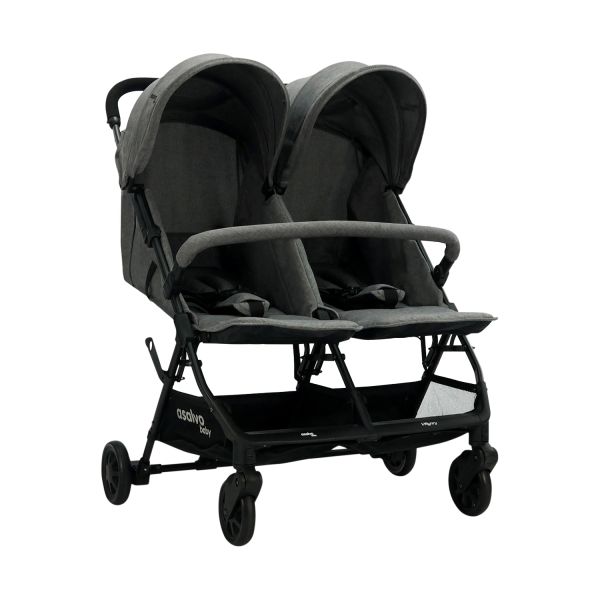 Asalvo Tweelingbuggy - Henry - Grey