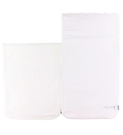 Dolce & Gabbana K?repose - 80 cm - Hvid m. Blå Logoer