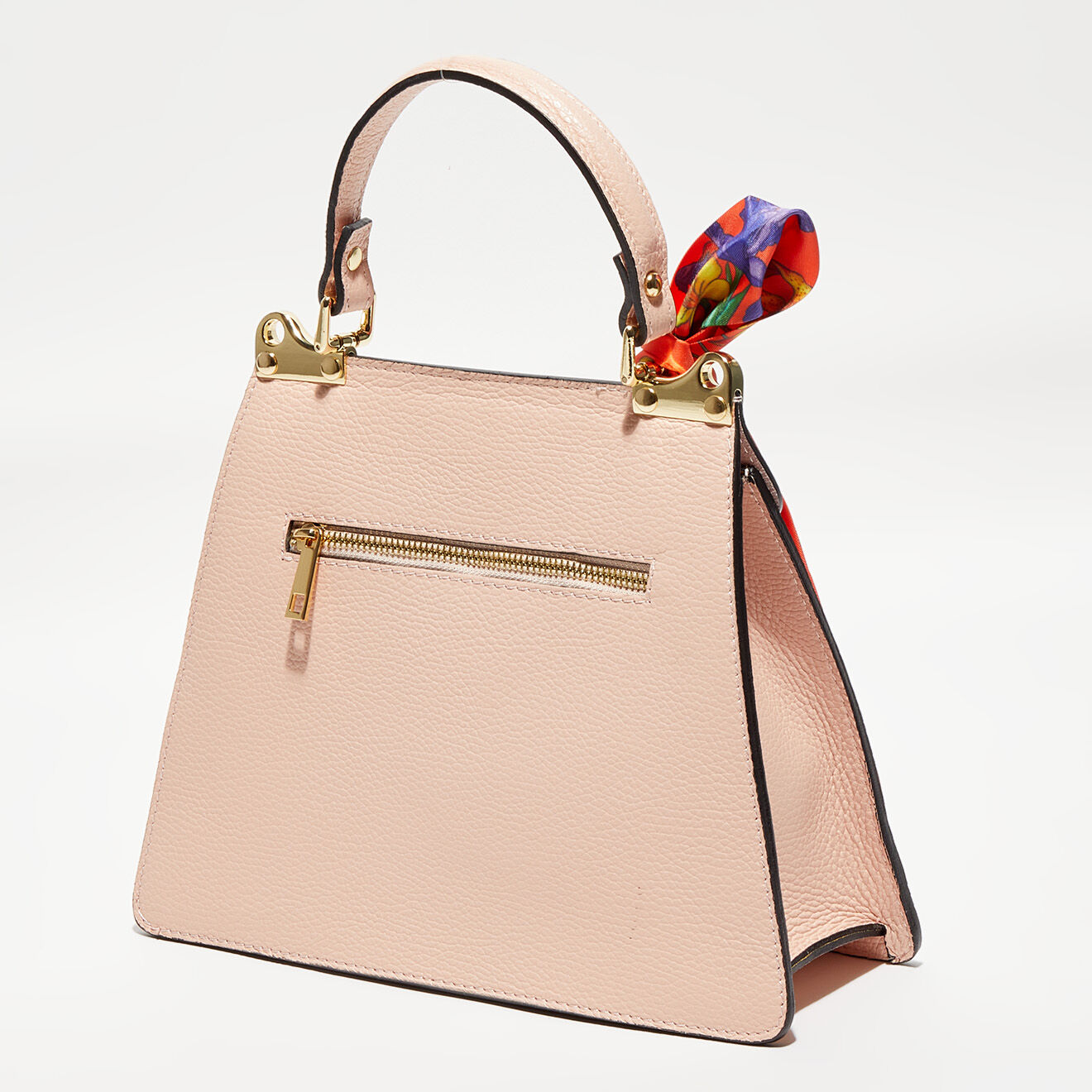 Maison Héritage Sac à main en Cuir Rio rose clair - 24.5x10x18.5 cm