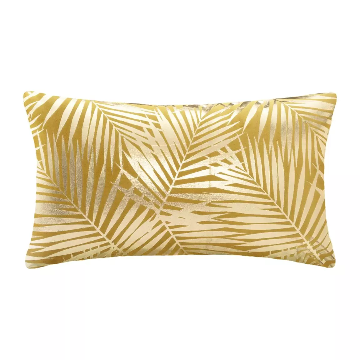 Coussin rectangulaire velours (30 x 50 cm) Or Tropic Jaune ocre