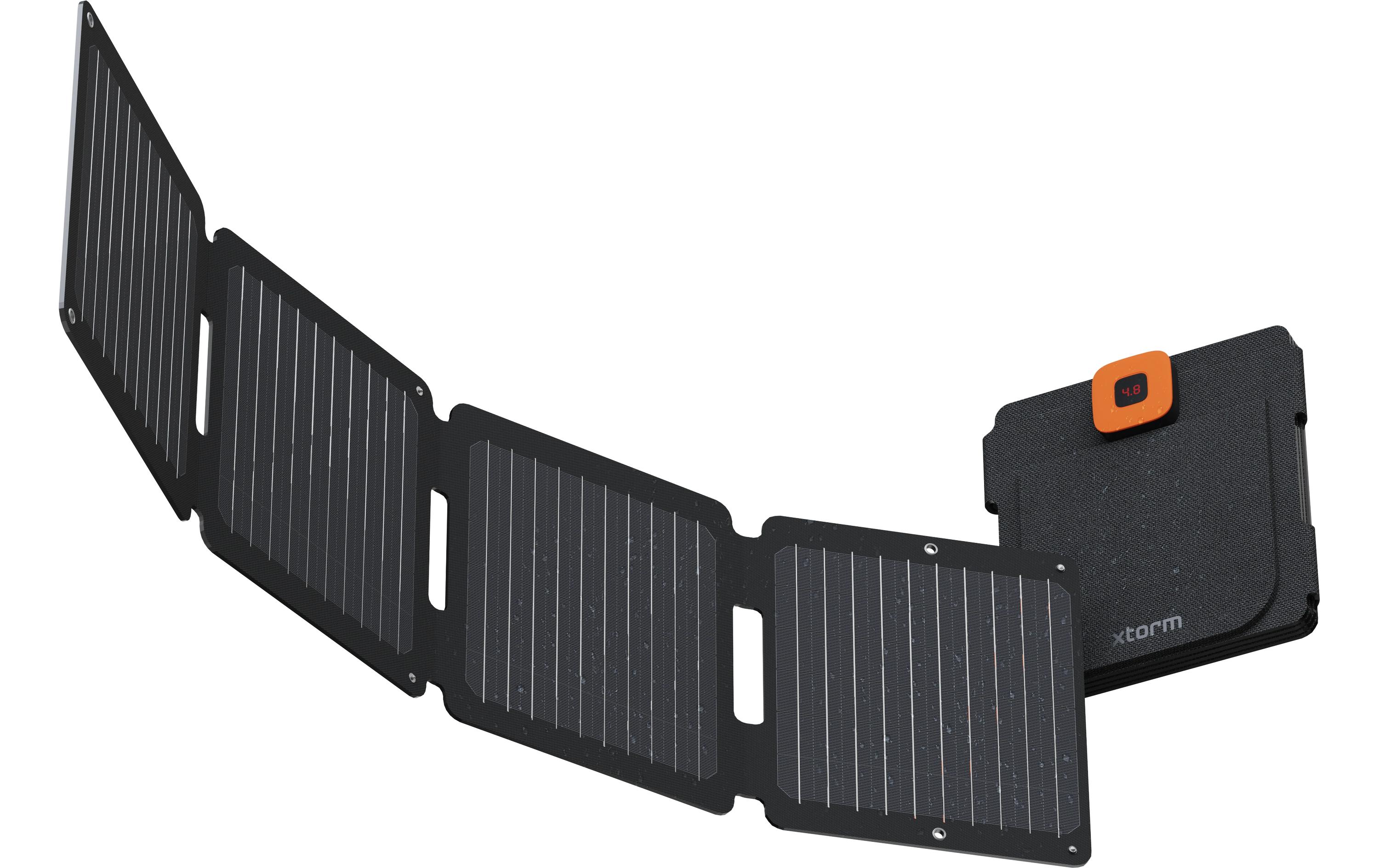 Solarpanel SolarBooster 28 WFaltbares 28-W-Solarmodul mit zwei USB-Ladeanschlüssen