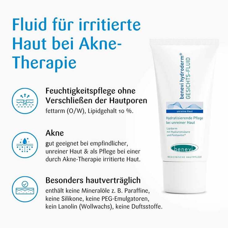 Benevi Hydroderm Gesichts Fluid, 50 ml