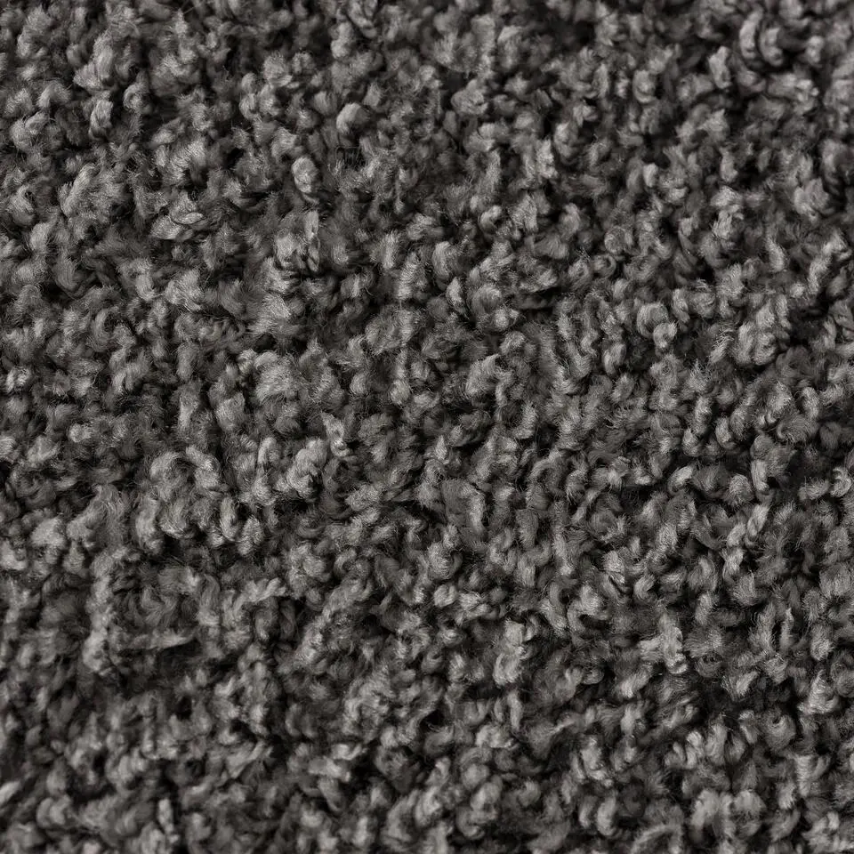 Loca Shaggy Rond Vloerkleed Grijs Hoogpolig - 200 CM ROND
