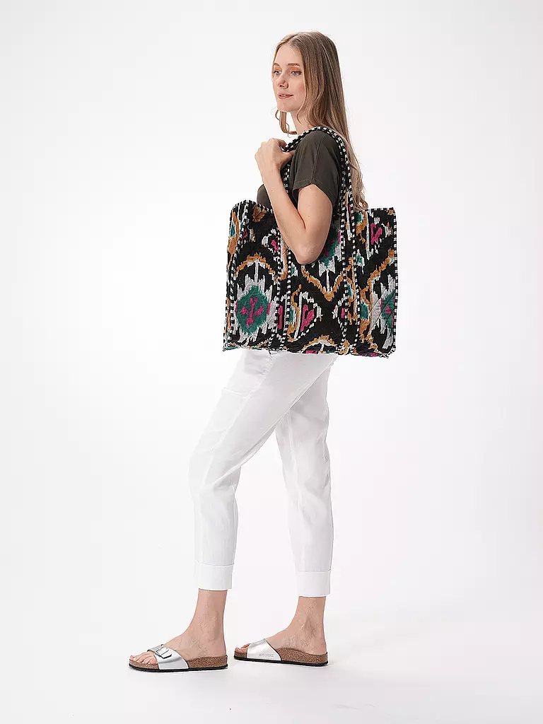 CONSCIOUS YOGA COLLECTIVE Tasche - Shopper VELVET IKAT SHOPPER schwarz