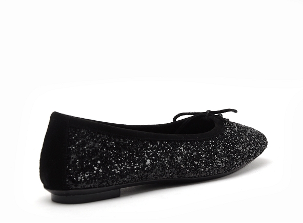 Reqins ballerines femme harmonie glitter noir