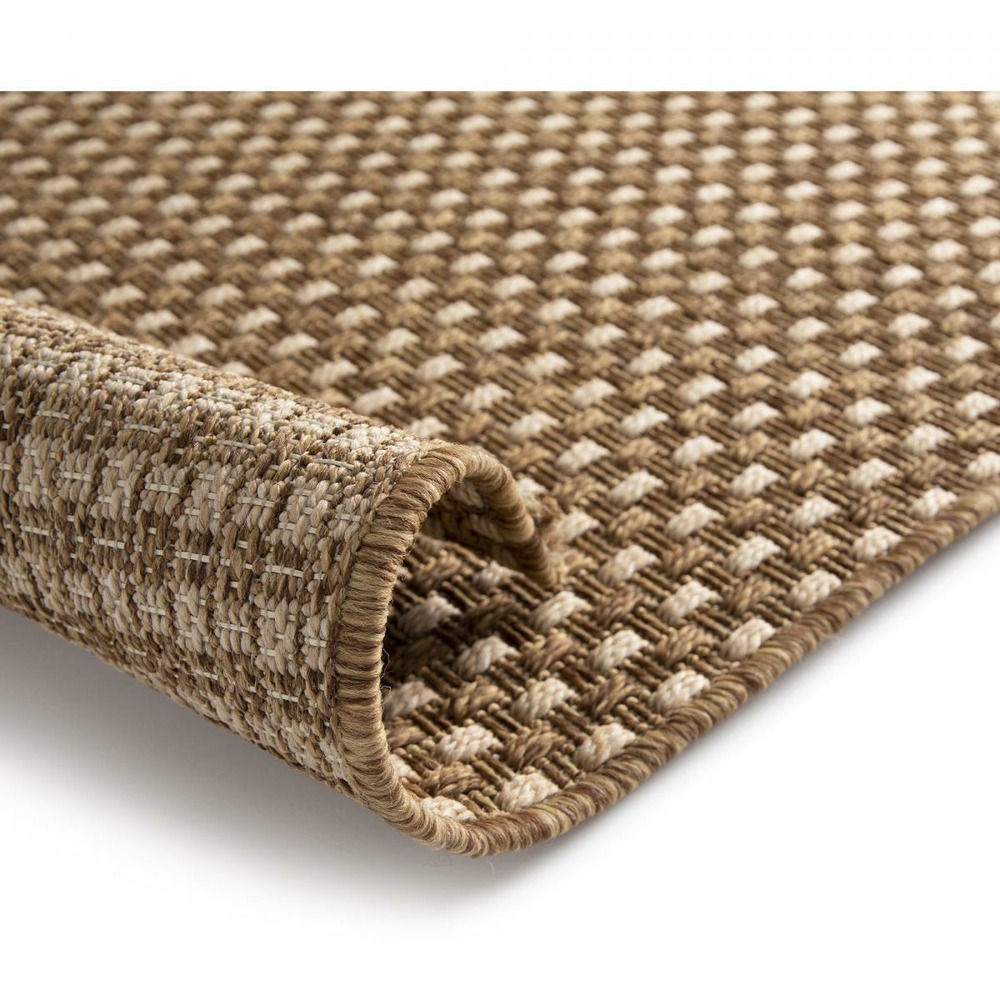Tapis extérieur marron 80x200 cm