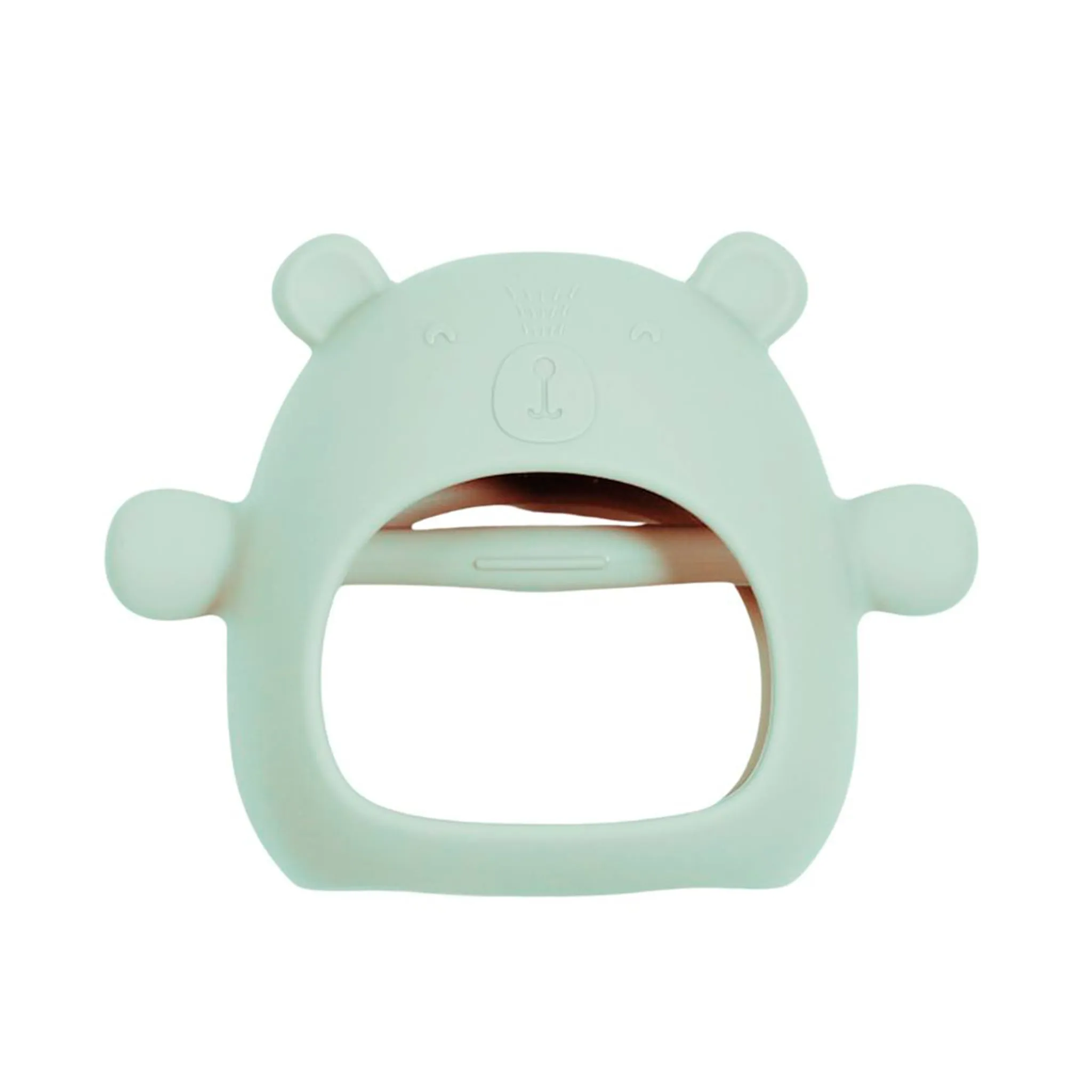 Bulle Mitaine de Dentition en Silicone - Ours Sauge