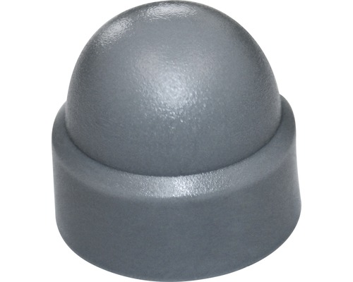 Zeshoekige beschermkap, rond, Ø 12x19 mm, grijs, 50 stuks