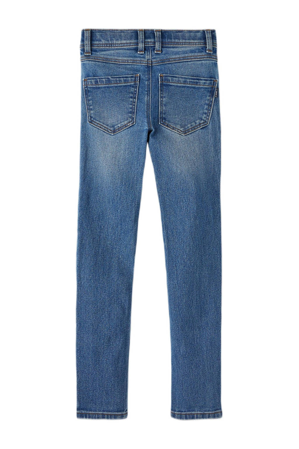 NAME IT slim fit jeans NKMTHEO XSLIM JEANS 1090-IO NOOS medium blue denim