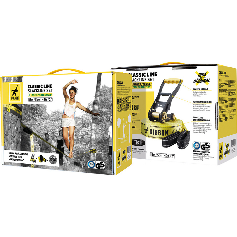 Gibbon Slacklines Classic Line Treewear Slackline Set