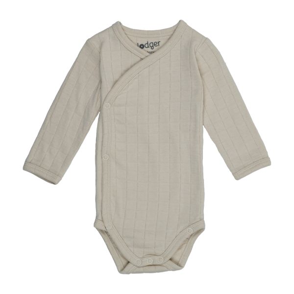 Lodger Solid Overslagromper Lange Mouw - Mt. 50 - Birch