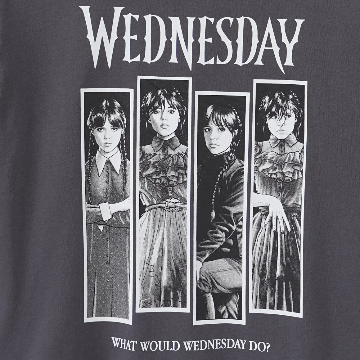 Yigga WEDNESDAY T-Shirt mit Print dunkelgrau