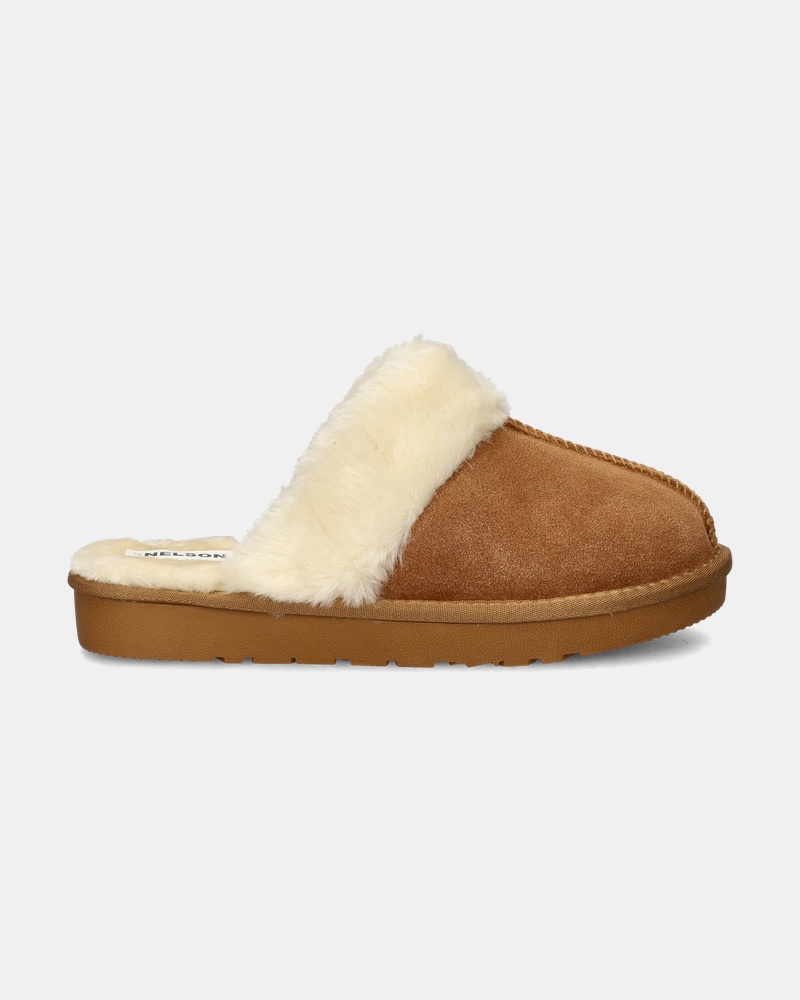Nelson Home Pantoffels  - cognac