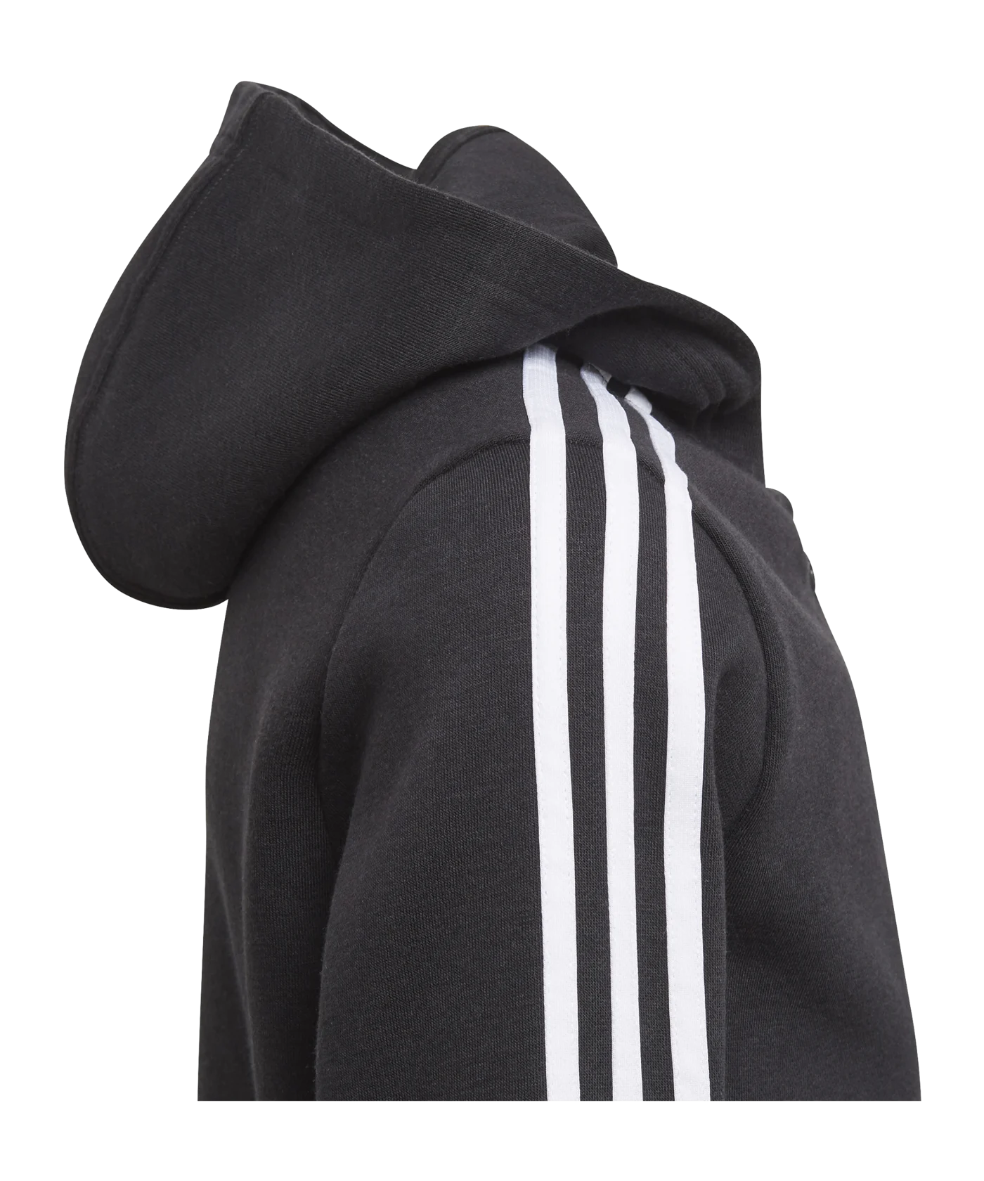 adidas 3S Kapuzenjacke Kids Schwarz Weiss