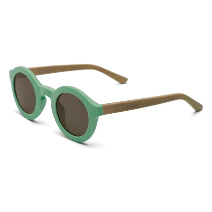 Cream Lunettes De Soleil Rondes Cream x Gray Label | Vert