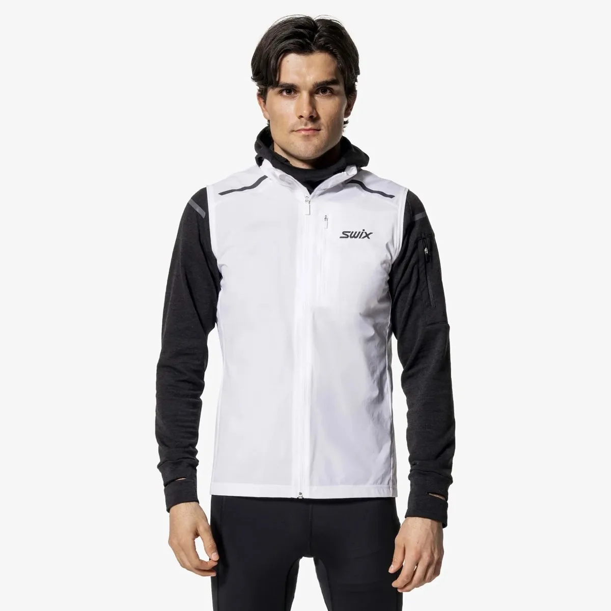Swix Men's Pace Wind Vest Bright White