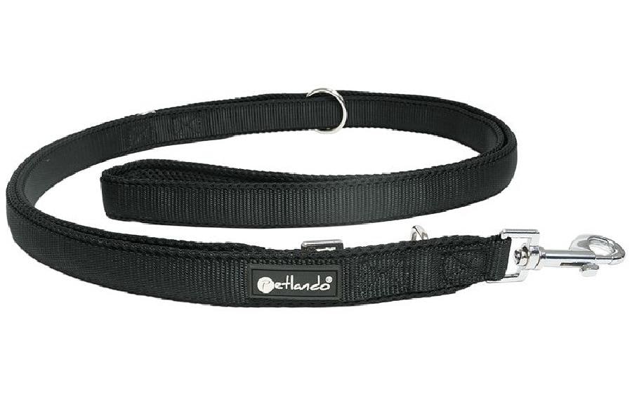 Hundeleine Mesh, 2.3 m, SchwarzVerstellbare Führleine für den täglichen Gebrauch – Grösse M