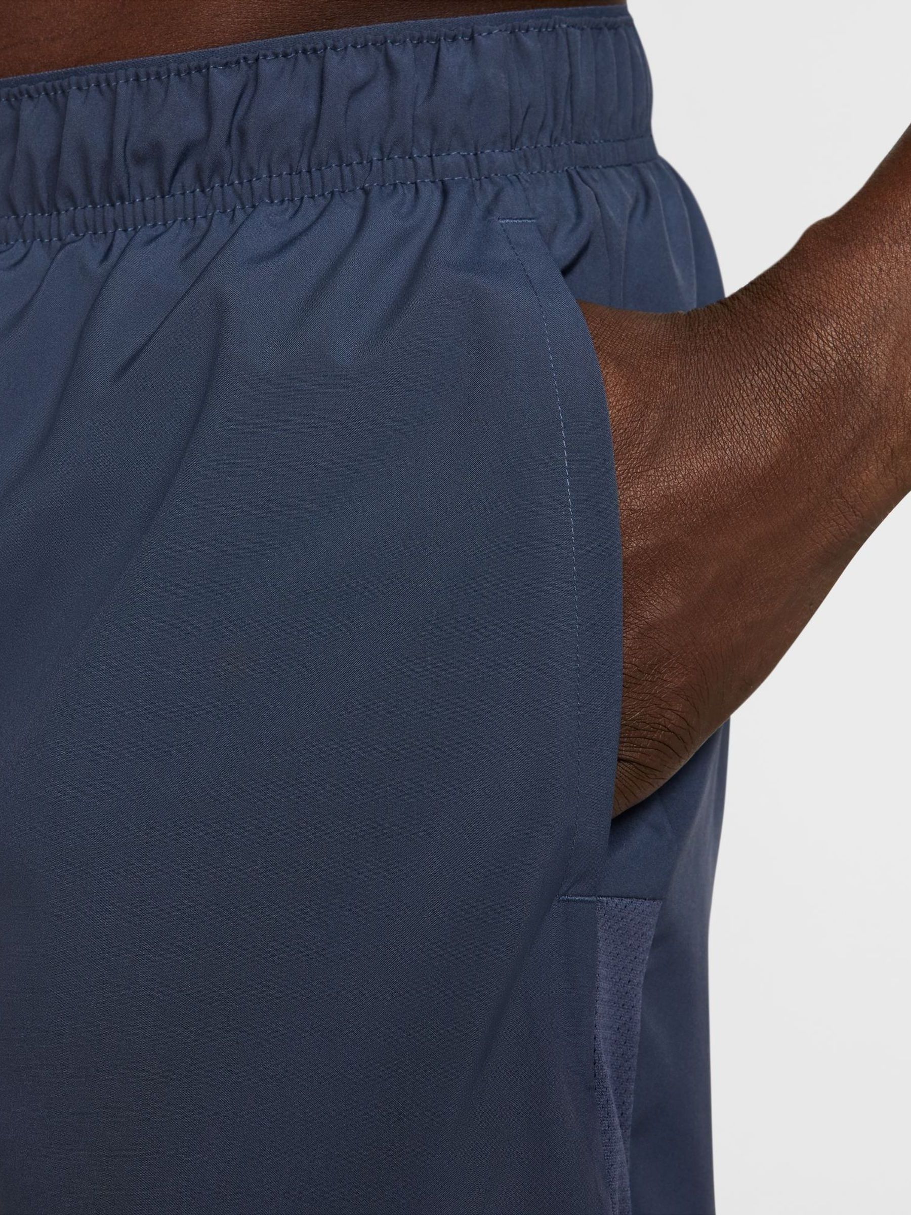 Thunder - Blauw - Nike Dri-FIT Challenger 5 Inch hardloopshorts met slipvoering