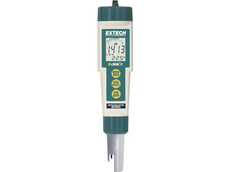 Extech EC500 Klorfotometer Opløste dele (TDS), Ledningsevne, pH-værdi , Salinitet, Temperatur