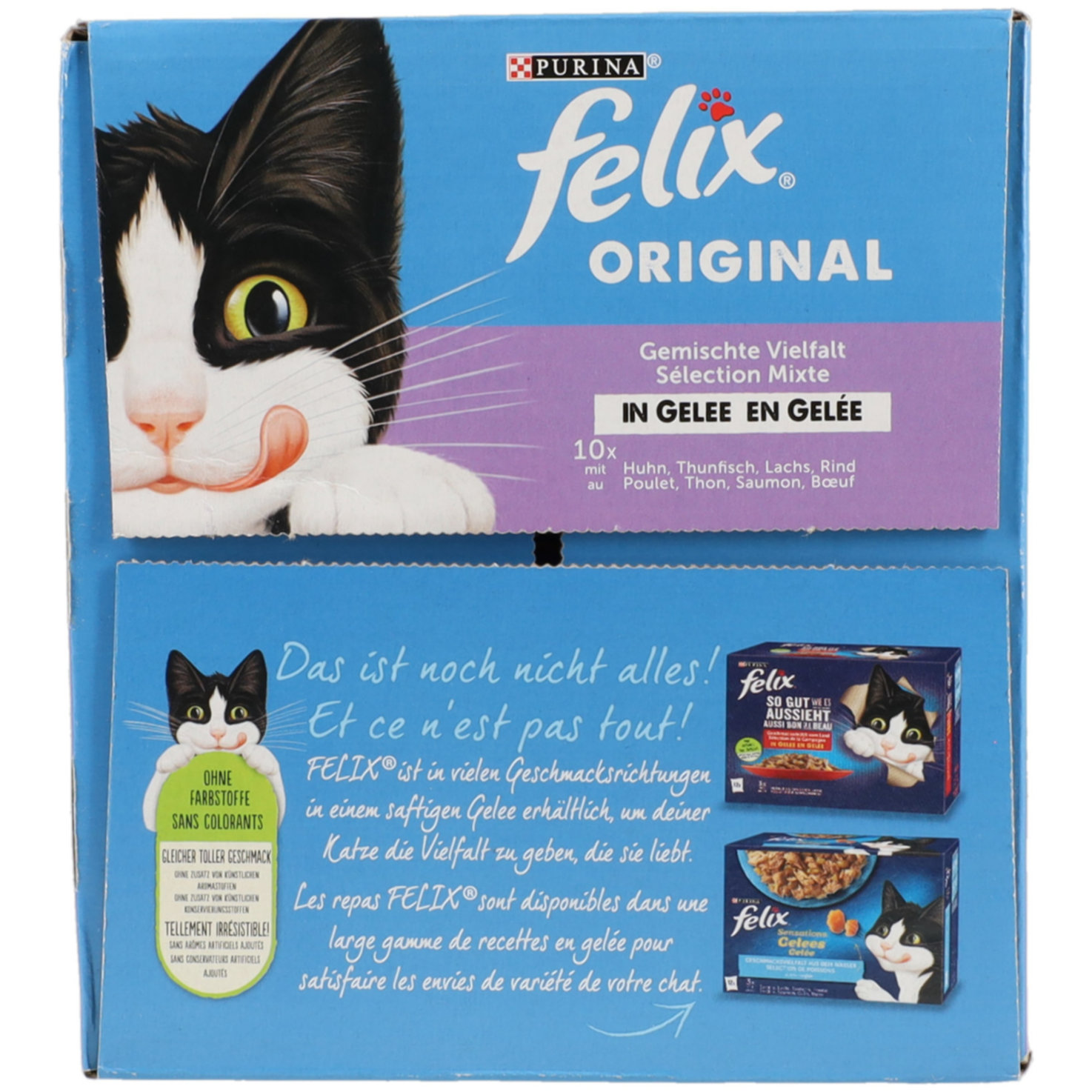 Felix Original Katzenfutter in Gelee assortiert 40x85g