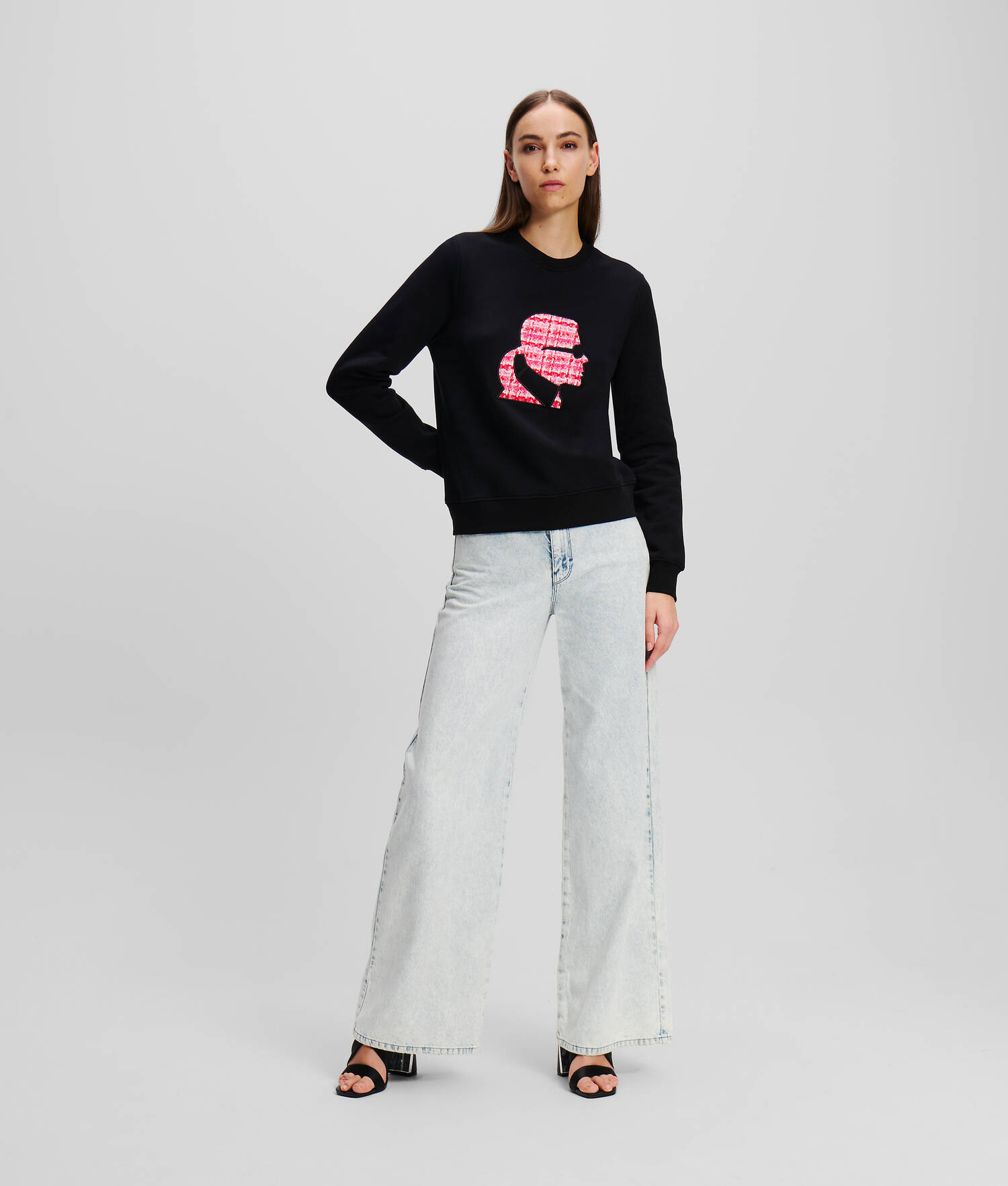 SWEAT-SHIRT BOUCLÉ À L'EFFIGIE DE KARL