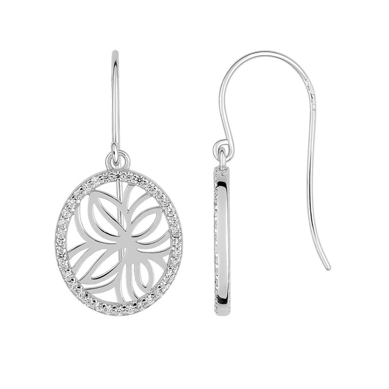 Boucles d'oreilles Femme - Oxyde de zirconium - Argent 925