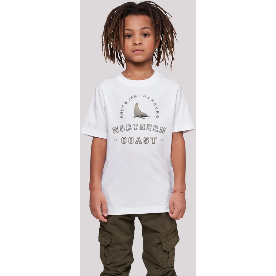 F4NT4STIC T-Shirt Robbe Knut & Jan Hamburg weiß