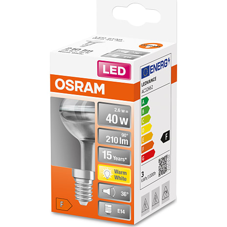 Osram LED pære 40W - varmt hvidt lys