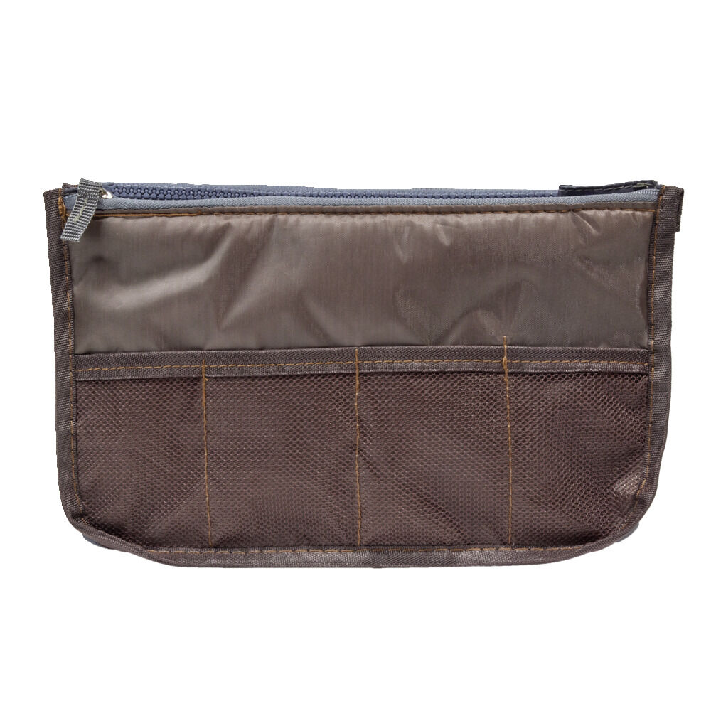 Trousse de toilette marron 27x10xH15cm