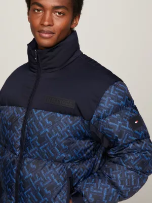 Jaqueta puffer TH Warm New York com monograma