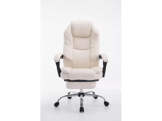 Fauteuil de bureau ergonomique crème 67 x 64 x 124 cm BUR10377