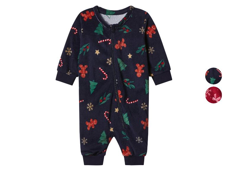 Velours baby kerstpyjama