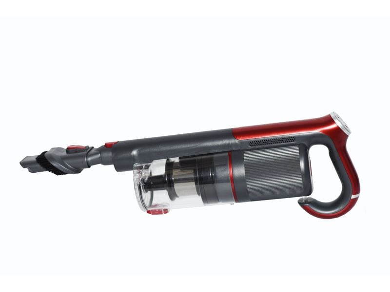 OHMEX Akku-Hand- und Stielsauger OHM-VVC-9023 Grau/Rot Kabelloser Akkusauger