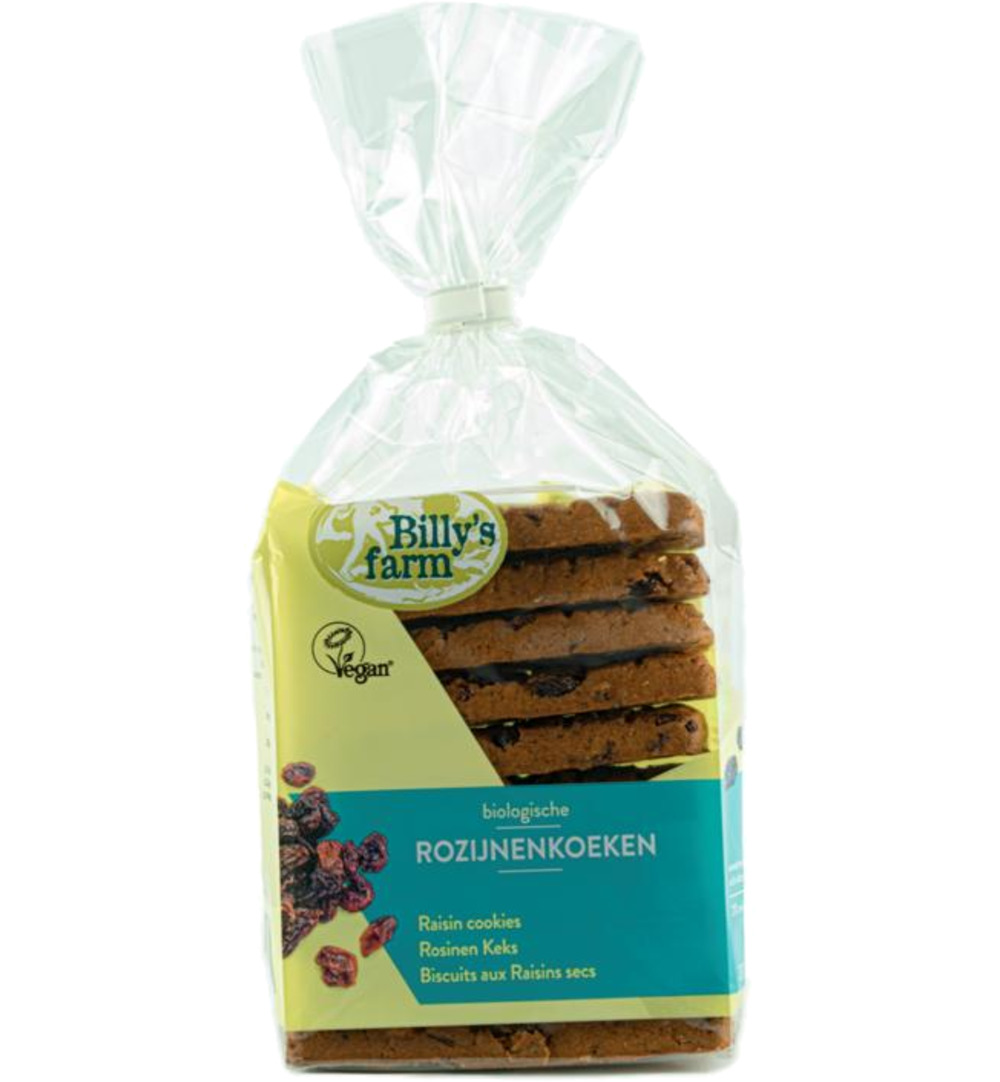 Billy’s Farm Rozijnenkoeken bio (230 gr)